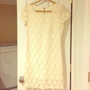 White eyelet dress